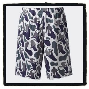 Adidas x Nerd Camo Shorts.